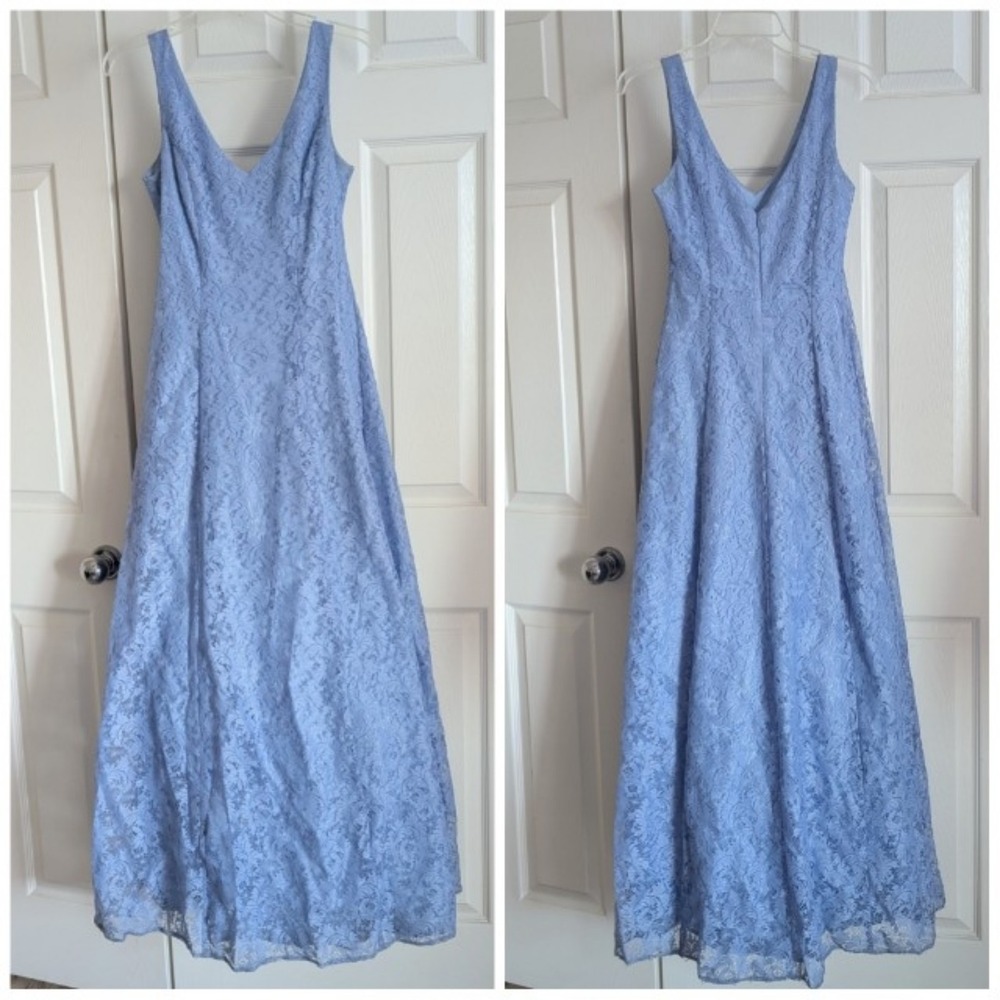 Women's Blue Maxi Dress Good Condition Size 7 - 8‎